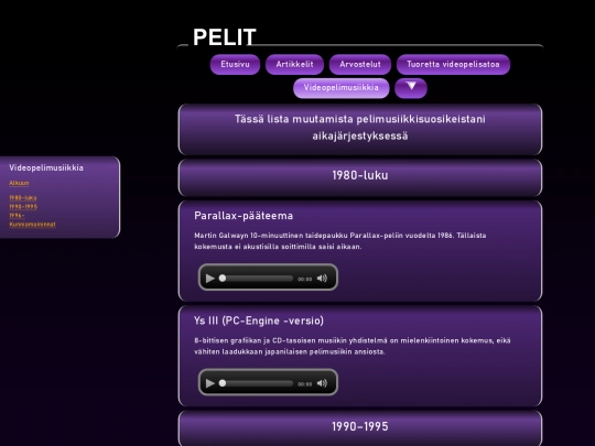 pelit/videopelimusiikki screenshot