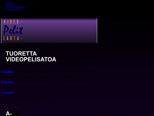 pelit/videopelit2010 screenshot