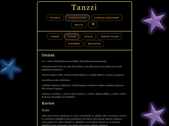 tanssi/vakiotanssit/valssi screenshot