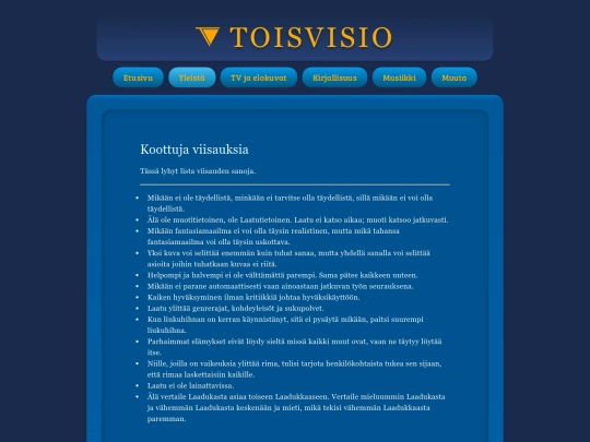 yleista/koottuja-viisauksia screenshot
