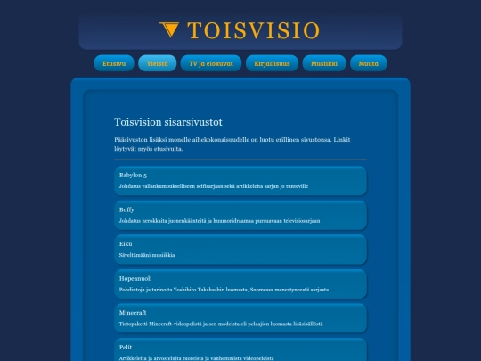 yleista/sisarsivustot screenshot