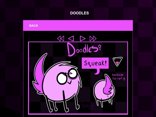 characters/pages/aac/doodles screenshot