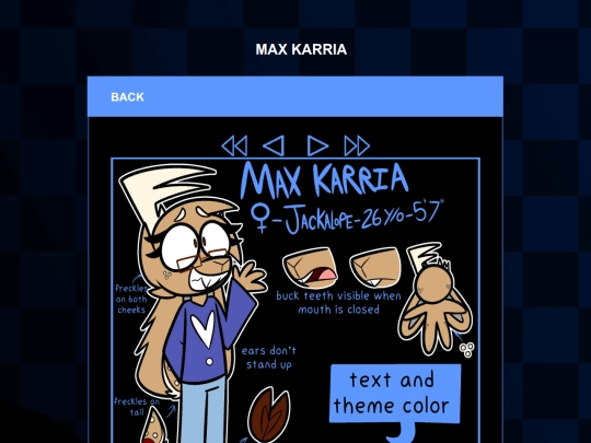 characters/pages/aac/max-karria screenshot