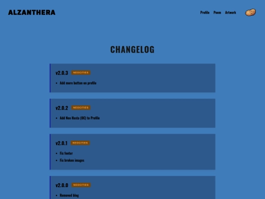 changelog screenshot