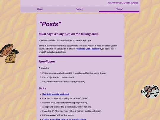 posts screenshot