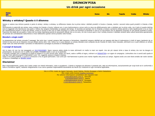 sito nuovo/whisky screenshot