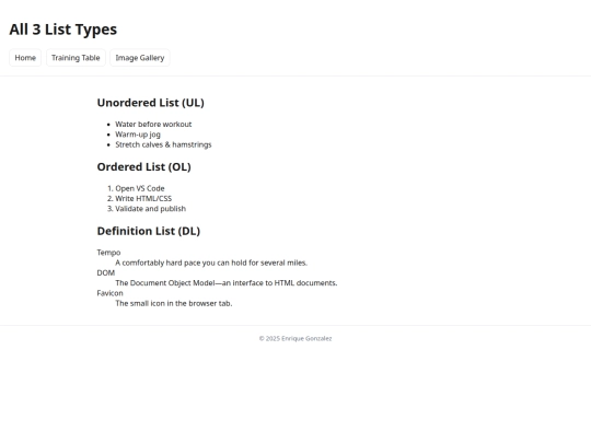lists screenshot