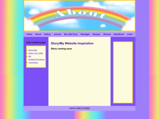 about/inspiration screenshot