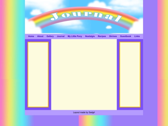 blog/journal screenshot