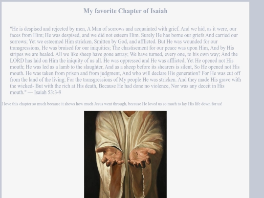 HobbiesPageProject/bibleIsaiah screenshot