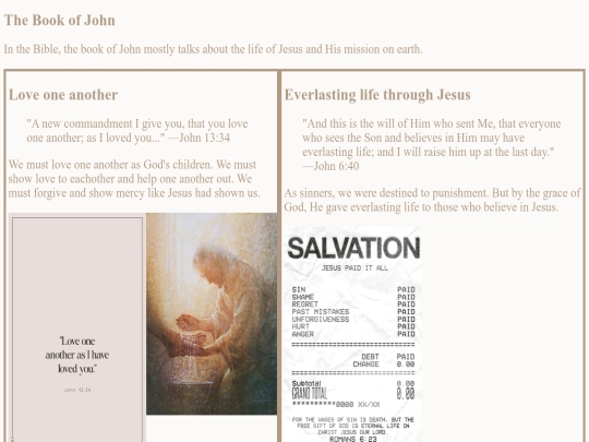 HobbiesPageProject/bibleJohn screenshot