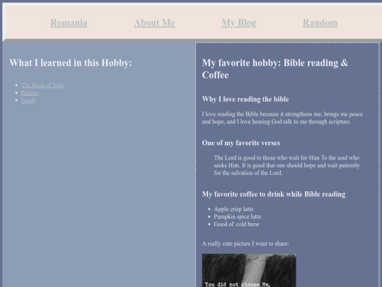 HobbiesPageProject/hobbyPage screenshot