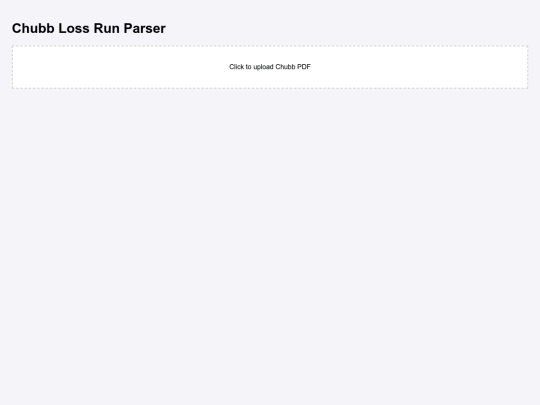 LossRunParser screenshot