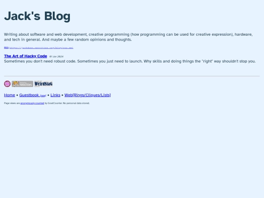 blog screenshot