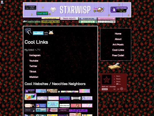 links screenshot