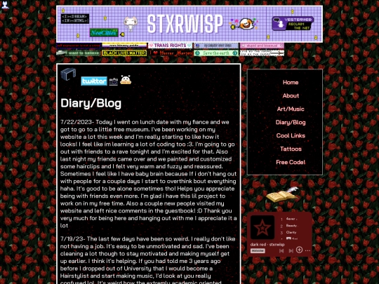 old/diary screenshot
