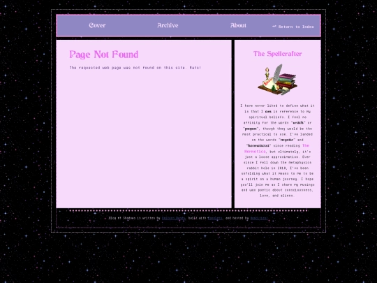 blogofshadows/not_found screenshot