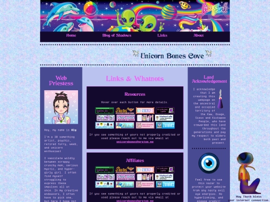 links screenshot