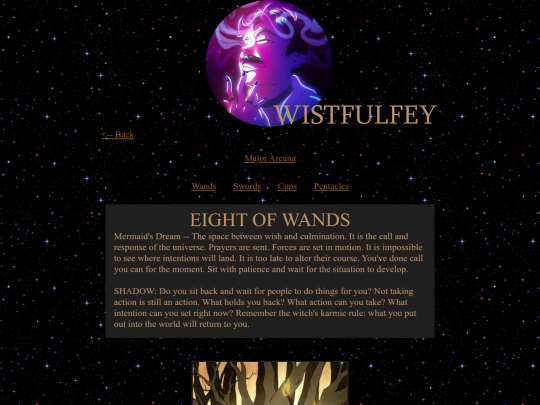 tarot/cards/eight_of_wands screenshot