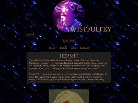 tarot/cards/hermit screenshot