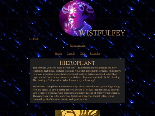 tarot/cards/hierophant screenshot