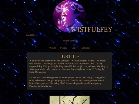 tarot/cards/justice screenshot