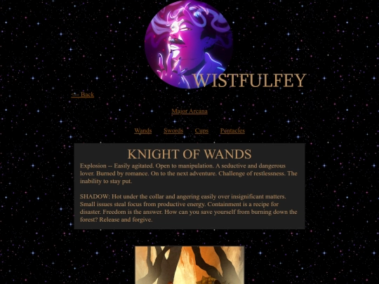 tarot/cards/knight_of_wands screenshot