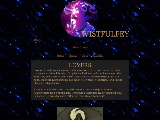 tarot/cards/lovers screenshot