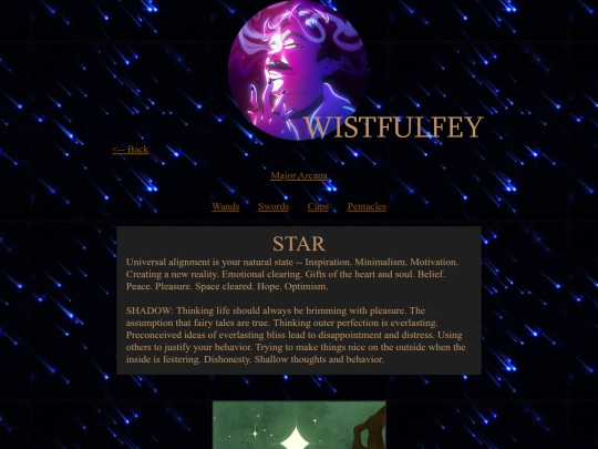 tarot/cards/star screenshot