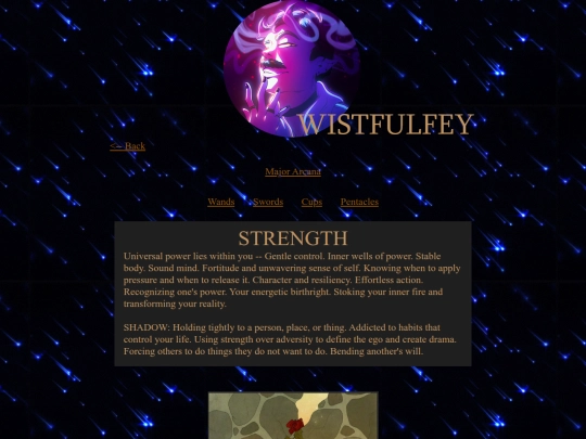 tarot/cards/strength screenshot