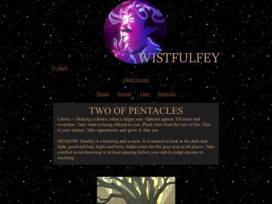 tarot/cards/two_of_pentacles screenshot