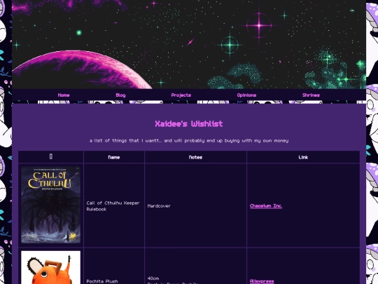 wishlist screenshot