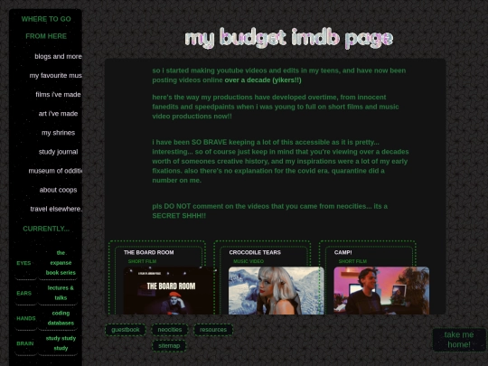 c/films/filmography screenshot