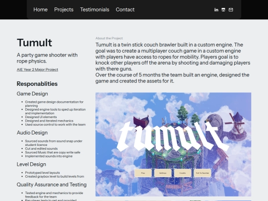 projects/tumult screenshot
