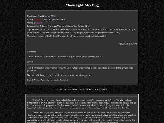 fanfiction/ffxiv/moonlightmeeting screenshot
