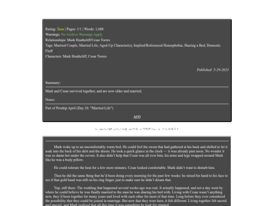 fanfiction/mandelacatalogue/herestotoday screenshot