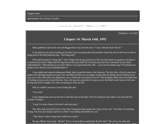 fanfiction/mandelacatalogue/lovemeharder/ch14 screenshot