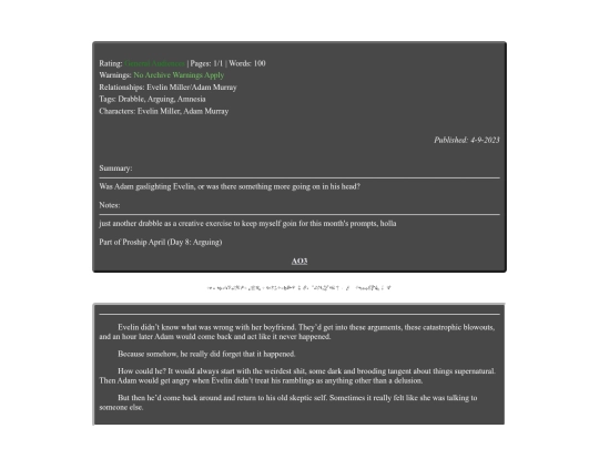 fanfiction/mandelacatalogue/yourenotyourself screenshot