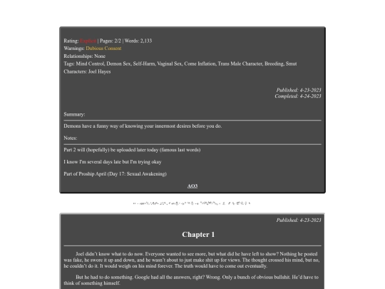 fanfiction/mystifyingoracle/ritual/ch1 screenshot