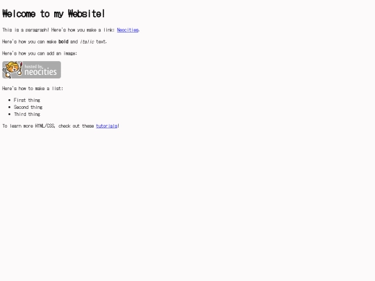 info screenshot