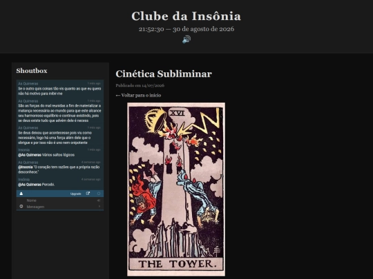 Artigos entre Horas/CineticaSubliminar screenshot