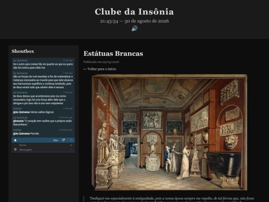 Artigos entre Horas/Estatuasbrancas screenshot