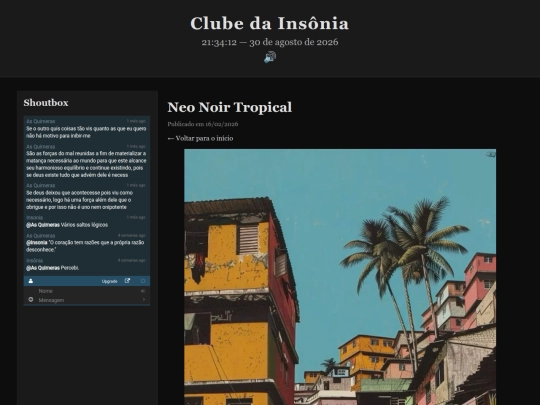 Artigos entre Horas/Neonoirtropical screenshot