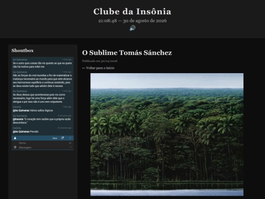 Artigos entre Horas/TomasSanchez screenshot