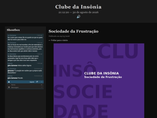 Artigos entre Horas/sociedadedafrustrao screenshot