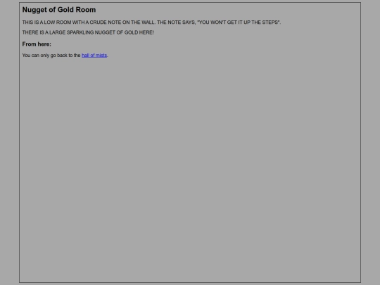 textAdventures/CC/rooms/nuggetOfGoldRoom screenshot
