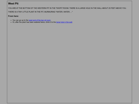 textAdventures/CC/rooms/westPit screenshot