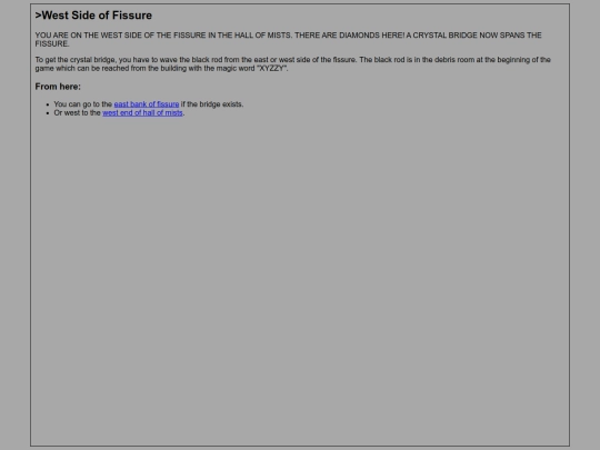 textAdventures/CC/rooms/westSideOfFissure screenshot