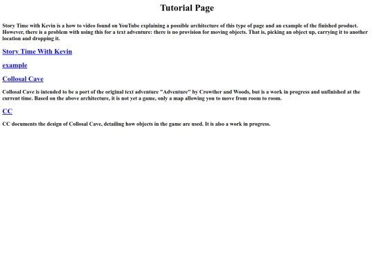 textAdventures screenshot