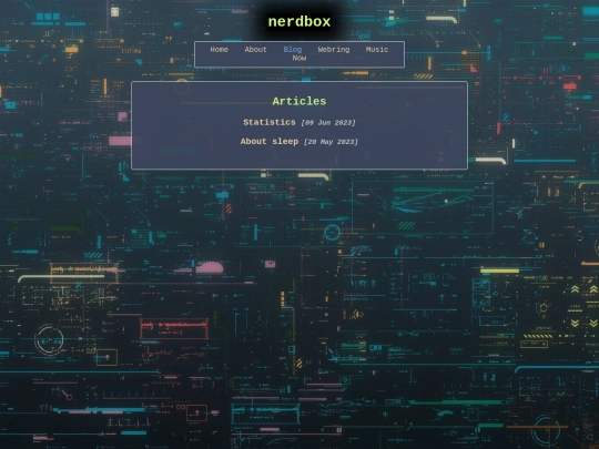 blog screenshot